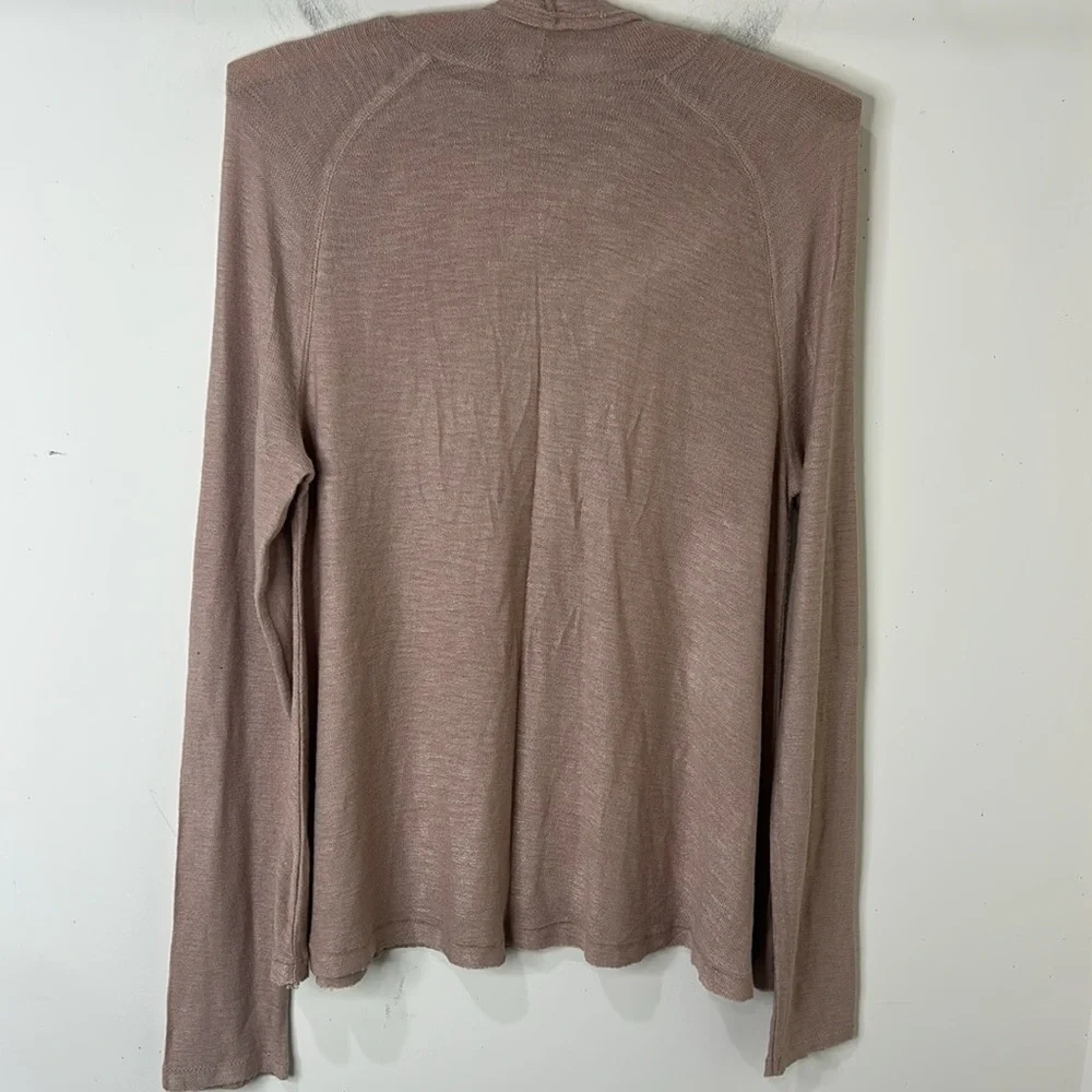 FREE PEOPLE Intimately Free Weekend Snuggle Neutral Mock-Neck Lightweight Top M
